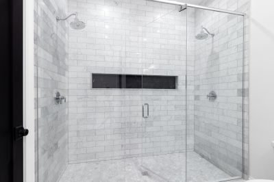 Walk-in Shower with Textured Tiles